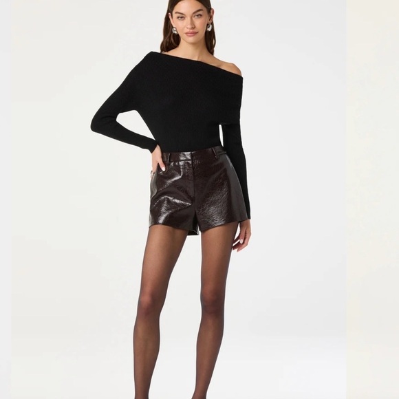 ASTR the Label Black Off-Shoulder Sweater small - Picture 2 of 3